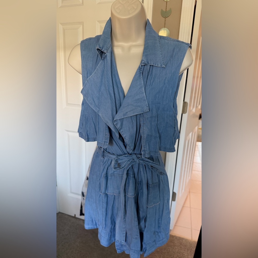 Sugarlips Light Blue Denim Vest
